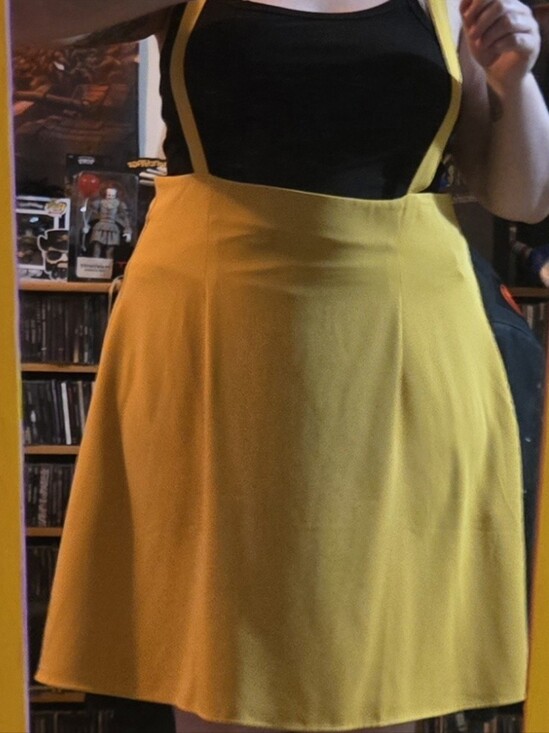 Modcloth Dresses & Skirts - Yellow A-Line Suspender Skirt - Women's